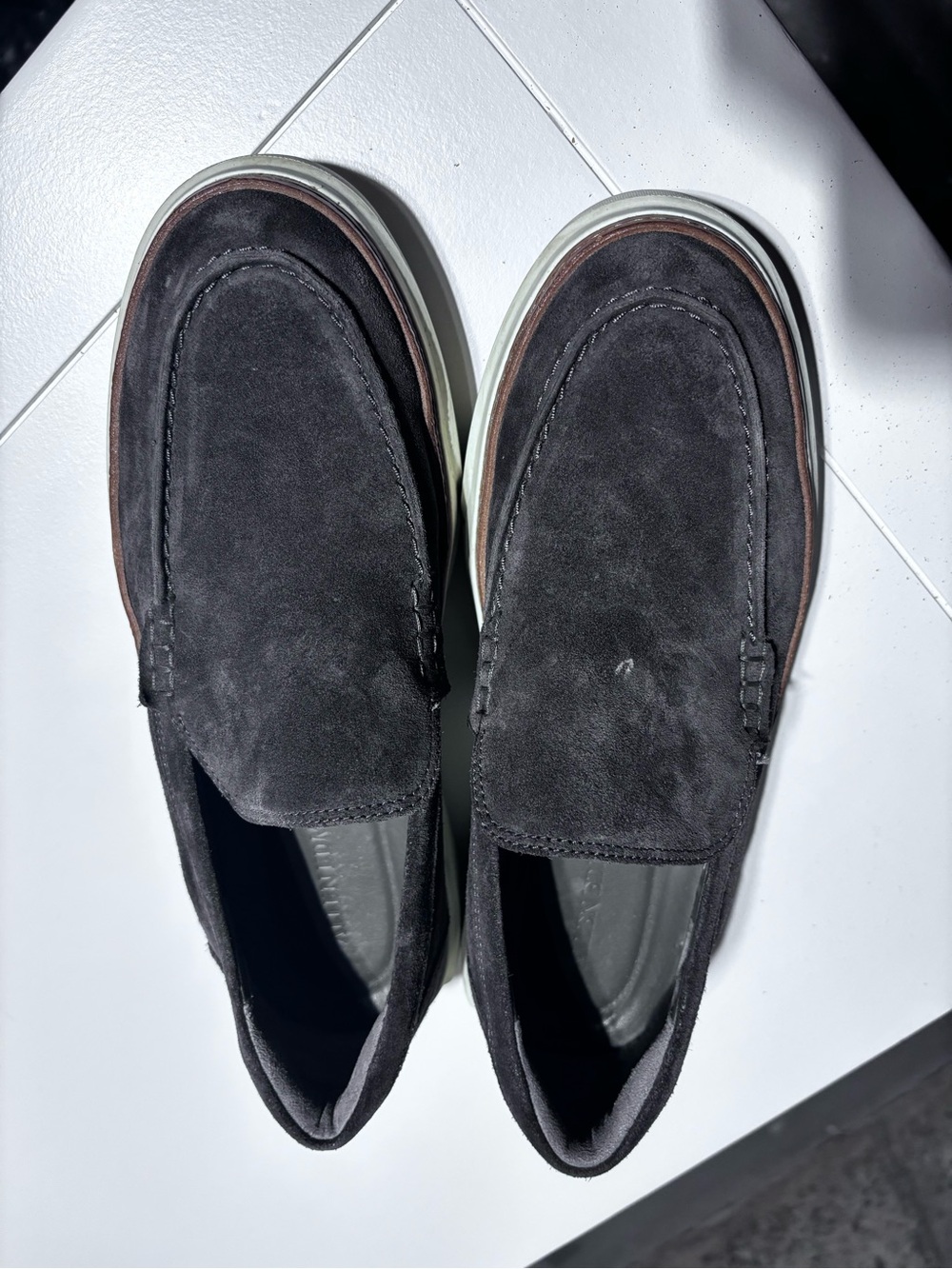 Allen Edmonds Burke Men's Black Suede Slip-On Loafers